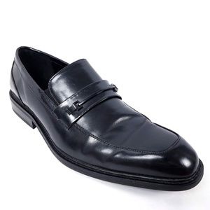 Kenneth Cole Reaction Mens Black Loafers Shoes 11